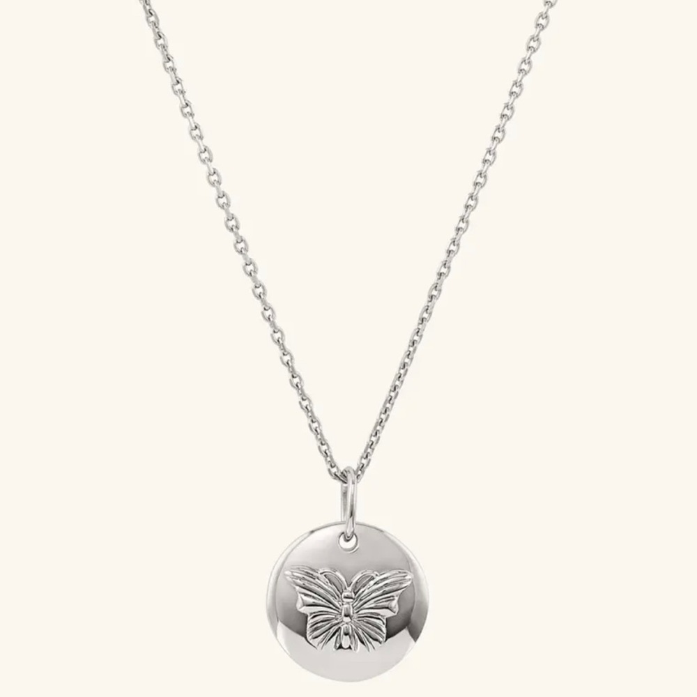 Mejuri Butterfly Pendant Necklace